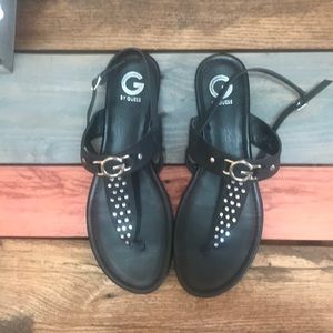 Guess rhinestone flat sandals